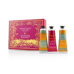 CRABTREE & EVELYN Festive Winter Hand Trio (1x Frosted Spicewood, 1x White Cardamom, 1x Red Berry & Fir)