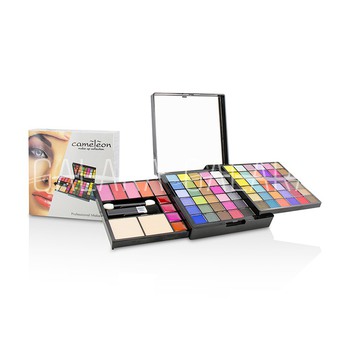 CAMELEON MakeUp Kit Deluxe G2363 (66x Eyeshadow, 5x Blusher, 2x Pressed Powder, 4x Lipgloss, 3x Applicator)