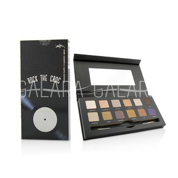 YBF BEAUTY Rock The Croc Eyeshadow Palette (12x Eyeshadow, 1x Double Ended Eyeshadow Brush)